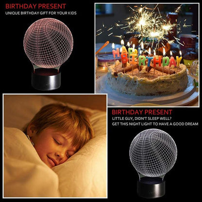 New 7 Color Changing Night Lamp 3D Atmosphere Bulbing Light 3D Visual Illusion LED Lamp for Kids Toy Christmas Birthday Gifts