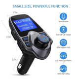 Bluetooth FM Transmitter for Car, Wireless Bluetooth Car Adapter Car Kit with Hand-Free Calling ,Safe Driving with One Key Control [&lt;lun&gt;]
