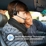 Office Headset with Microphone,12hrs Talking Time Trucker Wireless Bluetooth Headphones, Noise Cancelling Headset for Cell Phone,Computer,Call Center,Study Online