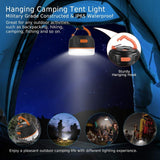 LED Camping Lantern, Portable USB Rechargeable Camping Tent Light/Power Bank 5200mAh 2 in 1 Design, IP65, Magnet Base, 5 Light Modes - Survival Kit for Emergency, Hurricane, Power Outage（1-2 pack）