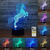 Colorful 3D Light Touch Switch LED Lights Fade Visual Illusion Lamps Table Lamps