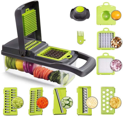 New Multifunctional Vegetable Potato Slicer Set Chopper Grater Carrot Cutter Shredder Onion Peeler Kitchen Tool [<lun>]