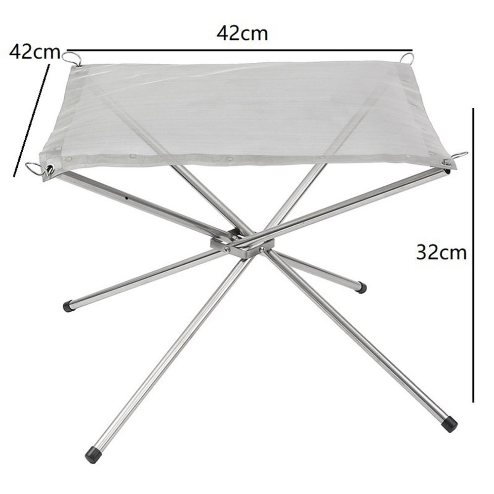 Portable Outdoor Fire Pit-2020 New Upgrade, Collapsing Steel Mesh Fireplace - Perfect for Camping, Backyard and Garden - Carrying Bag Included