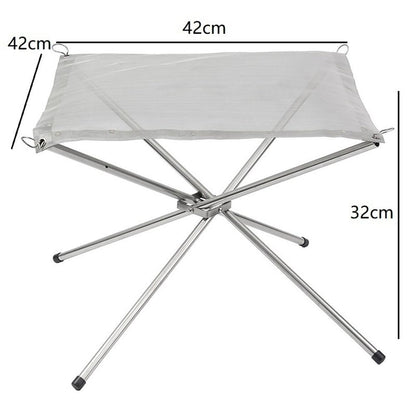 Portable Outdoor Fire Pit-2020 New Upgrade, Collapsing Steel Mesh Fireplace - Perfect for Camping, Backyard and Garden - Carrying Bag Included