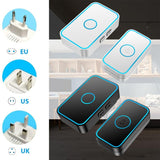 Latest Wireless Doorbell with 2 Receivers, IP55 Waterproof Doorbell, 1500 Feet Range, 5 Volume Levels, 60 Chimes &amp; LED Flash