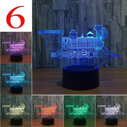 3D Lamp LED Table Switch Touch Remote Night Light Man Boys Birthday Decor Gifts