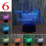 3D Lamp LED Table Switch Touch Remote Night Light Man Boys Birthday Decor Gifts