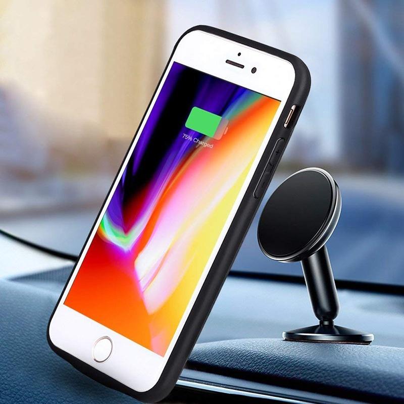Slim Silicone Battery Case for iPhone 8/7/6S/6/8 Plus / 7 Plus / 6S Plus/6 Plus, 2500mAh/3700mAh Portable Charging Case External Rechargeable Charger Case Juice Pack Protective Power Case for iPhone