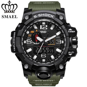 Fashion Men Sport S Shock Watch Dual Display Analog Digital LED Electronic Quartz-Watches Man Waterproof Swimming Wrist Watches Male [&lt;lun&gt;]