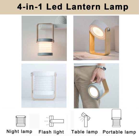 New Portable Foldable USB Rechargeable Dimmable LED Lantern Night Light Table Lamp [<lun>]