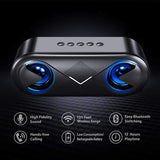 HiFi Bluetooth 4.1 LED Speaker Strong Bass Support SD Card Outdoor Portable Subwoofer Music Player