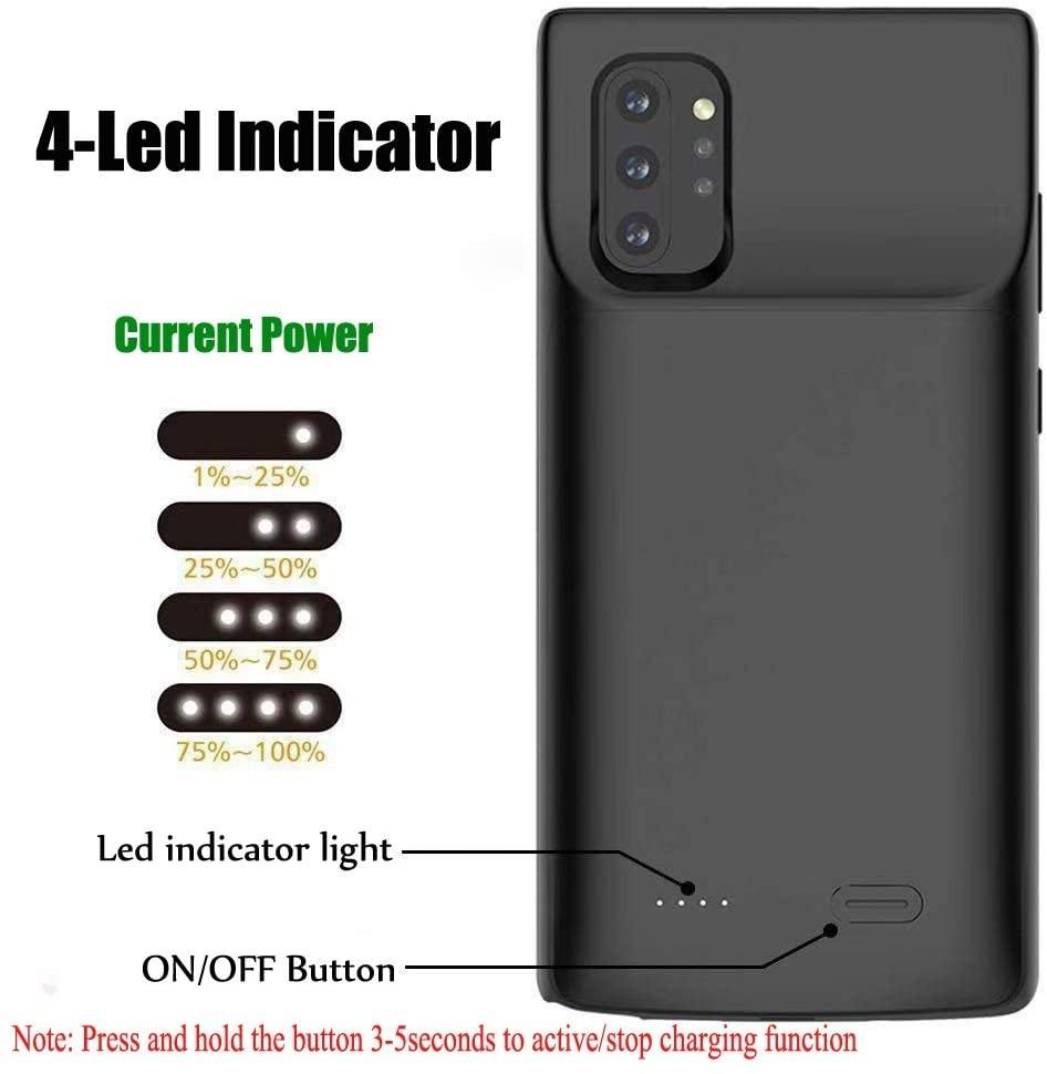 Charger Case for Samsung Galaxy Battery Case,Extended 5200mAh Rechargeable Power Bank Backup Battery Charger Pack Protective Case Cover for Galaxy Note10/10+/S20/S20+/S20 Ultra/S10/Note9/Note8/S9/S8/S7