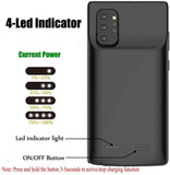 Charger Case for Samsung Galaxy Battery Case,Extended 5200mAh Rechargeable Power Bank Backup Battery Charger Pack Protective Case Cover for Galaxy Note10/10+/S20/S20+/S20 Ultra/S10/Note9/Note8/S9/S8/S7
