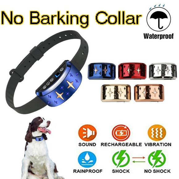 [NEWEST 2021 ] Anti Bark Collar - Smart Detection - Dual Stop Anti Barking Modes: Beep/Vibration, Shock for Small, Medium, Large Dogs - No Bark Safe Training Collar