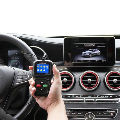 EOBD Functions Car Scan Tool Vehicle Engine Fault Scanners With Extra BAT Check, O2 Sensor, On-board Monitoring Test [<lun>]