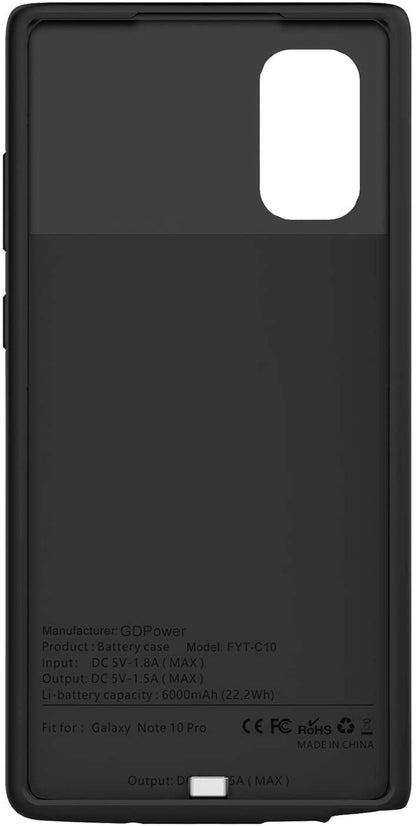 New Fashion Portable Battery Case for Galaxy S20 Ultra/S20+/S20/Note10 Plus/Note10/S10 Plus/Note9/Note8/S9 Plus/S8 Plus/S7 edge, Charging Case for Samsung Rechargeable External Battery Pack Extended Battery Protective Charger Case