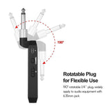 CUVAVE WP-5G Wireless 5.8GHz Guitar System Rechargeable Audio Transmitter And Receiver ISM Band for Electric Bass Guitars Amplifier Accessories