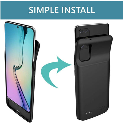 Battery Case for Samsung Galaxy S20 Ultra/S20+/S20/Note10 Plus/Note10/S10 Plus/Note9/Note8/S9 Plus/S8 Plus/S7 edge , Portable Charging Case Rechargeable External Battery Pack Extended Battery Protective Charger Case