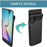 Battery Case for Samsung Galaxy S20 Ultra/S20+/S20/Note10 Plus/Note10/S10 Plus/Note9/Note8/S9 Plus/S8 Plus/S7 edge , Portable Charging Case Rechargeable External Battery Pack Extended Battery Protective Charger Case