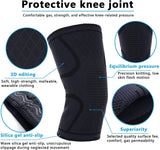 Fitness Running Cycling Knee Support Braces Elastic Nylon Sport Compression Knee Pad Sleeve for Basketball Volleyball [&lt;lun&gt;]