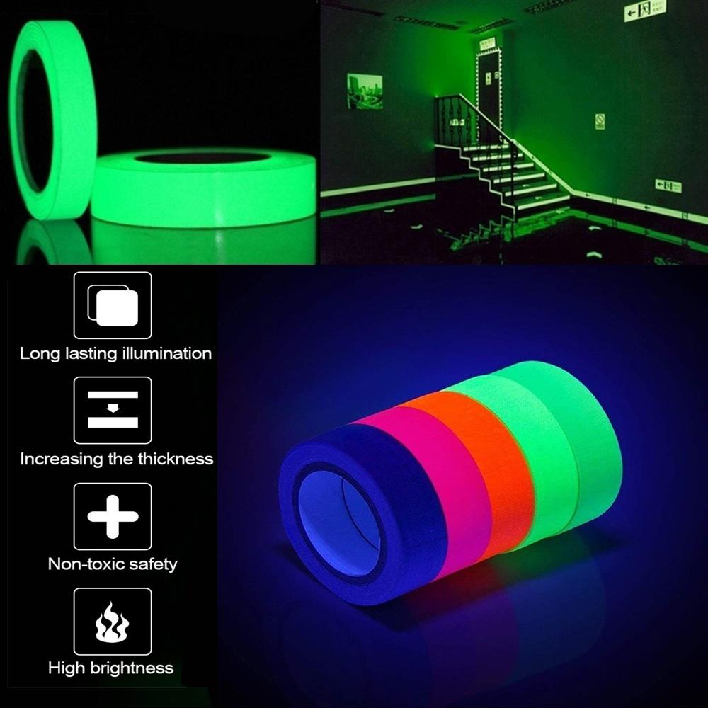 Roll Safety Self-adhesive Luminous Tape Glow In The Dark Luminous Emergency Lines Security Home Decorations PVC Tape Night Vision Warning Tape