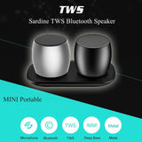 New Bluetooth Speakers, Portable True Wireless Speaker with Built-in-Mic, Thunder Stereo Speakers Set with HD Sound Long Lasting for iPhone iPad Android Smartphone and More