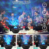 Newest 2 Styles Romantic Star Projector Light USB Voice Control Music Player LED Night Light Projection Lamp Star Light [&lt;lun&gt;]