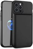 2020 Latest Battery Case for iPhone 12mini/ 12Pro / 12 / 12Pro Max,Portable Protective Charging Case Compatible with iPhone 12 Pro (6.1 inch) Rechargeable Extended Battery Charger Case (Black)