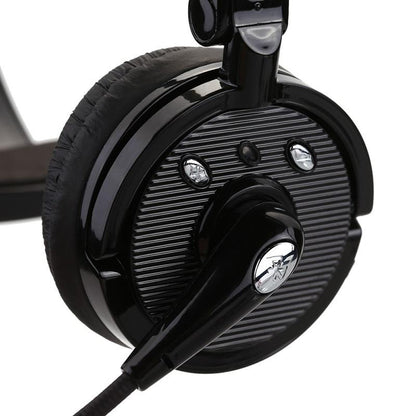 Bluetooth Headphones for Cell Phone, Skype, Truck Driver, Call Center Stylish Wireless Bluetooth V2.1 Bluetooth Headphones with Microphone Headset Boom Mic Bluetooth Noise-canceling Headphone for Trucker Drivers