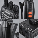 Rechargeable Long Range Two-Way Radios with Earpiece 2-4 Pack UHF 400-470Mhz Walkie Talkies Li-ion Battery and Charger Included