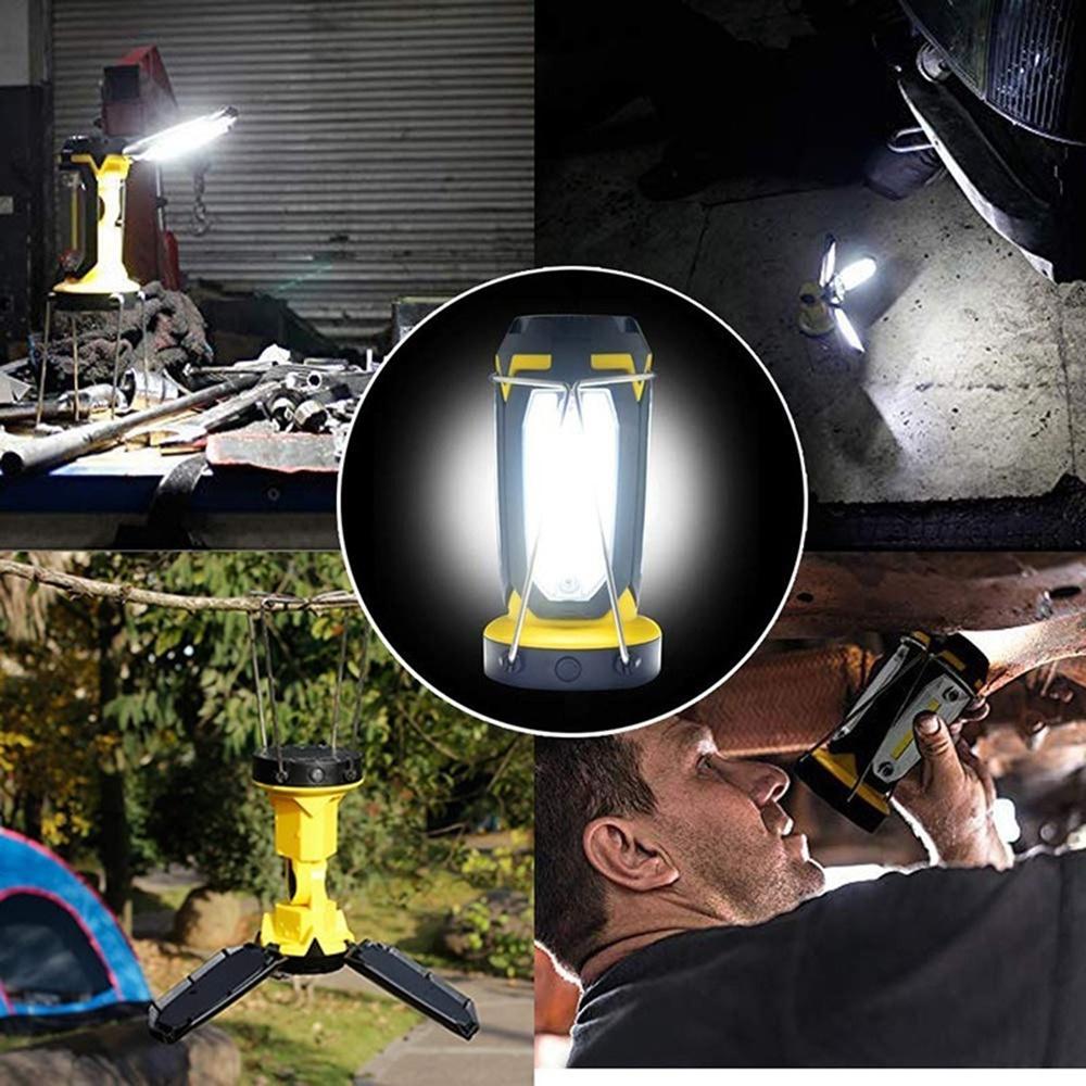 Rechargeable LED Camping Lantern Portable Tent LED Lights Flashlights by USB Charging for Phone Charging Emergency Hurricane Fishing and More [<lun>]