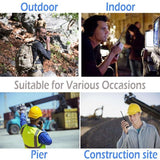 Rechargeable Long Range Two-Way Radios with Earpiece 2-4 Pack UHF 400-470Mhz Walkie Talkies Li-ion Battery and Charger Included