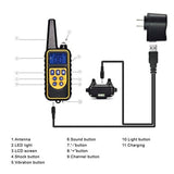 Dog Training Collar with Remote Control 1000 feet - Rechargeable and Upgraded IP67 Waterproof Electric Collar for Large Medium Small Dogs