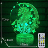 Colorful 3D Light Touch Switch LED Lights Fade Visual Illusion Lamps Table Lamps