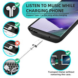 Battery Case for Galaxy Note 20 Plus 6000Mah Portable Charging Case for Samsung Galaxy Note 20+ Rechargeable External Battery Pack Extended Battery Protective Charger Case