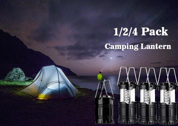 LED Camping Lantern Portable Flashlight - Survival Kit for Emergency, Hurricane, Power Outage