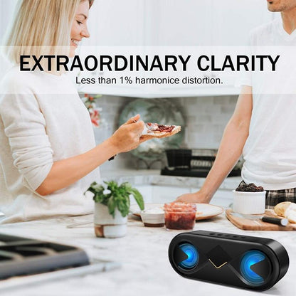 HiFi Bluetooth 4.1 LED Speaker Strong Bass Support SD Card Outdoor Portable Subwoofer Music Player