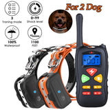 2021 Dog Training Collar, 2 Dog Shock Collar Remote Waterproof Rechargeable Dog Collar 3 Training Modes Harmless Shock Vibration Beep Medium Large Dogs, 800 FT Range [Reflective Strap] [&lt;lun&gt;]