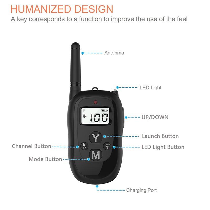 New Shock Collar for Dogs,Dog Training Collar,Rechargeable Waterproof 500ft Control Dog Shock Collar with Remote,Beep Vibration Shock for Small Medium Large Dogs