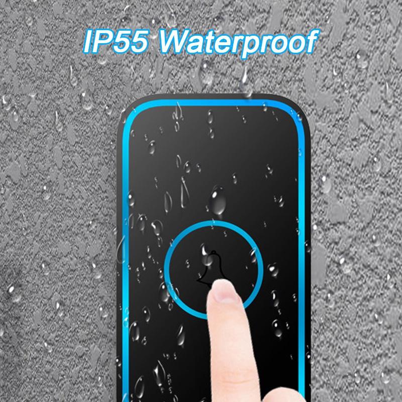 Latest Wireless Doorbell with 2 Receivers, IP55 Waterproof Doorbell, 1500 Feet Range, 5 Volume Levels, 60 Chimes &amp; LED Flash