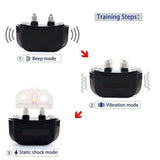 Professional LCD Electric 300M 100LV Levels Waterproof Shock Vibra Pet Training Collar Electric Pet Dog Training Remote Control Collar (Color: Black)