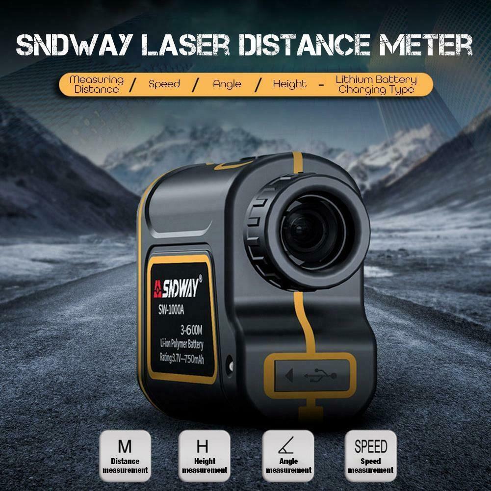 Golf Range Finder 656Yards, 7X Rangefinder with Flag Pole Lock Range Speed Scan Mode for Hunting Golf Course Hiking Climbing, Compact Laser Rangefinder Easy to Use for Outdoor