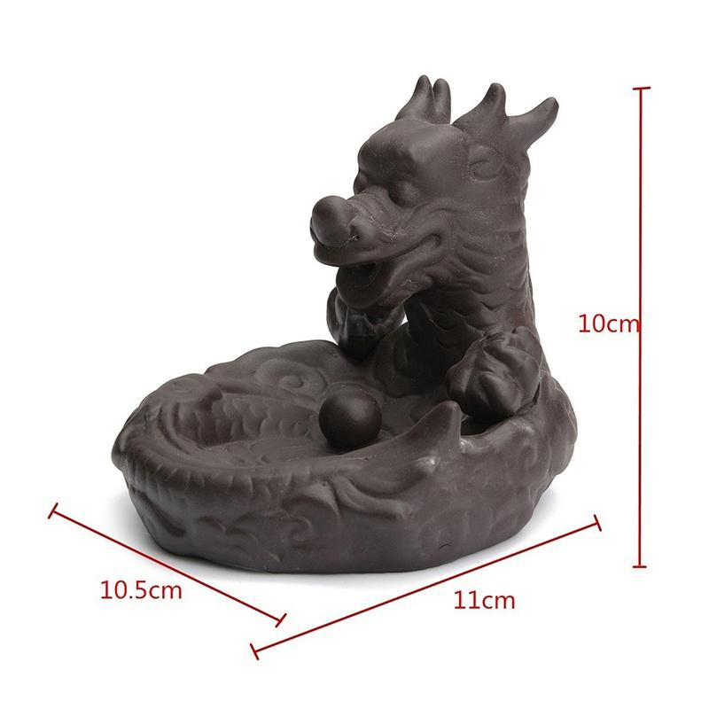 Various back flow incense cone burner Chinese traditional  Handmade Beautiful Scene Ceramic Home Decor  handmade gifts [<lun>]