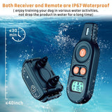 Dog Training Collar, (1 Or 2 Pack) 2019 Updated 3 Channels Shock Collar for Dogs with 2600ft Remote, Beep Vibration Shock 3 Modes Fully Waterproof Dog Shock Collar for Small/Medium/Large Dogs
