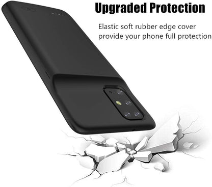 Battery Case for Samsung Galaxy S20 Ultra/S20+/S20/Note10 Plus/Note10/S10 Plus/Note9/Note8/S9 Plus/S8 Plus/S7 edge , Portable Charging Case Rechargeable External Battery Pack Extended Battery Protective Charger Case