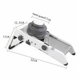 New Mandoline Food Slicer, Stainless Steel Adjustable Vegetable Cutter Manual Kitchen Vegetable Shredder Julienne Chopper for Potato French Fries Fruits Vegetable Salad White [&lt;lun&gt;]
