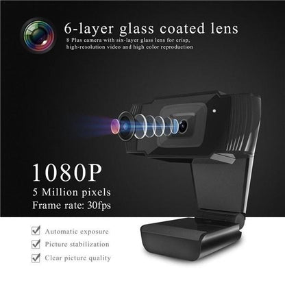 720/1080P Webcam Pc Digital Usb Camera Video Recording Webcam With Microphone