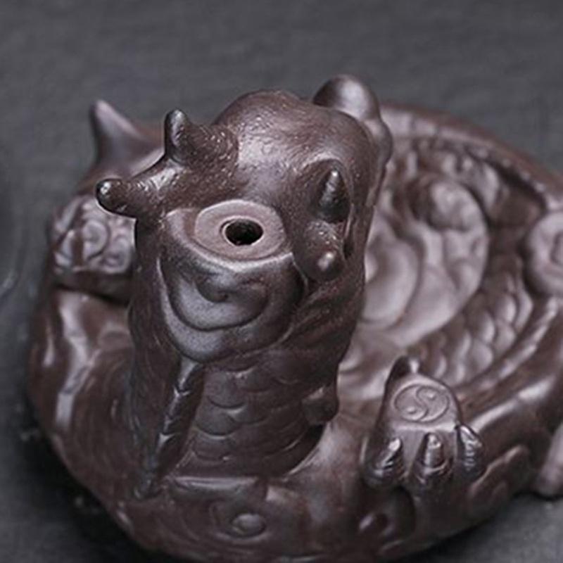 Backflow Ceramic Waterfall Glaze Incense Smoke Cone Burner Holder Home Decor [<lun>]