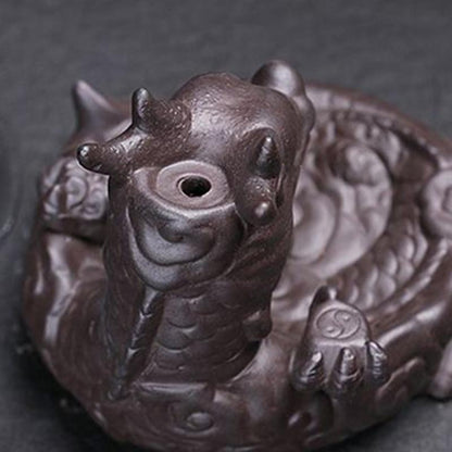 Backflow Ceramic Waterfall Glaze Incense Smoke Cone Burner Holder Home Decor [<lun>]