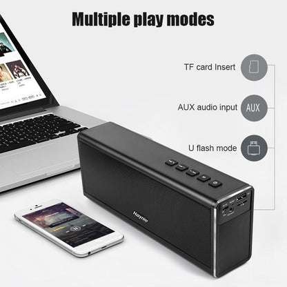 Haynie Professional Metal 4000mAh Dual 10W Super Bass Wireless Bluetooth 4.0 Stereo HIFI Speaker Power Bank Handfree TF AUX Wireless Bluetooth Speaker Dual Stereo Super Bass Speaker Portable Handfree Subwoofer Support Handfree TF AUX